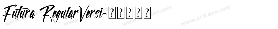 Futura RegularVersi字体转换